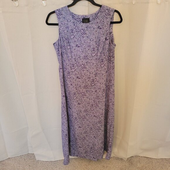 VTg Teddi Dress Sz 6P Purple Floral Maxi Cottagecore Boho Prairie Romantic 16544 - Picture 1 of 10